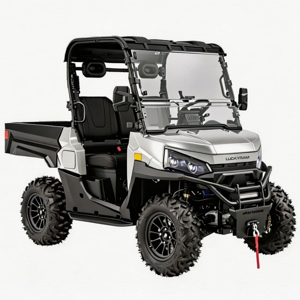 Motor AC 10KW 4WD Elektrik UTV 1000kg Menunda untuk Ladang Memburu
