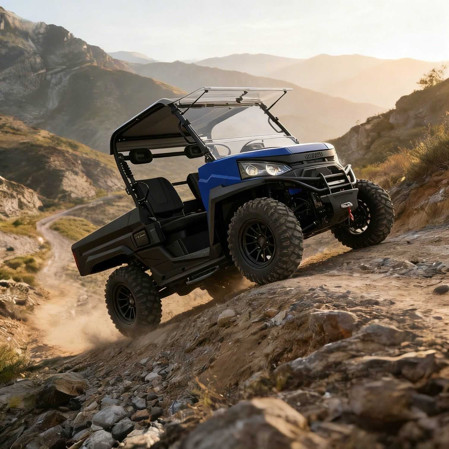 Motor AC 10KW 4WD UTV 73.6V 400mm Mengarungi Julat 80-100km