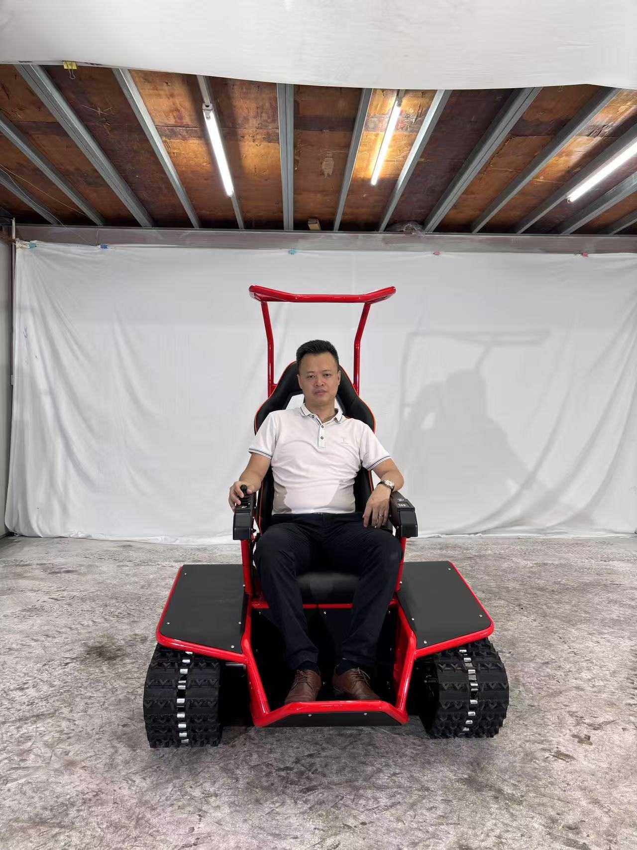 Kerusi Roda Elektrik Dwi Trek 72V Sesuai untuk Semua Bentuk Muka Bumi.