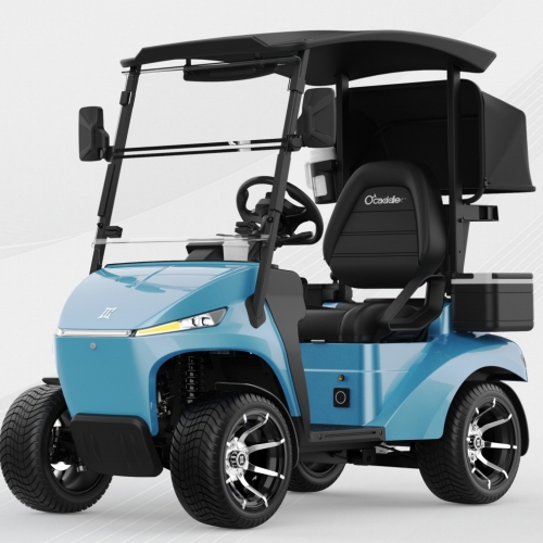 AI mengikuti kereta golf elektrik
