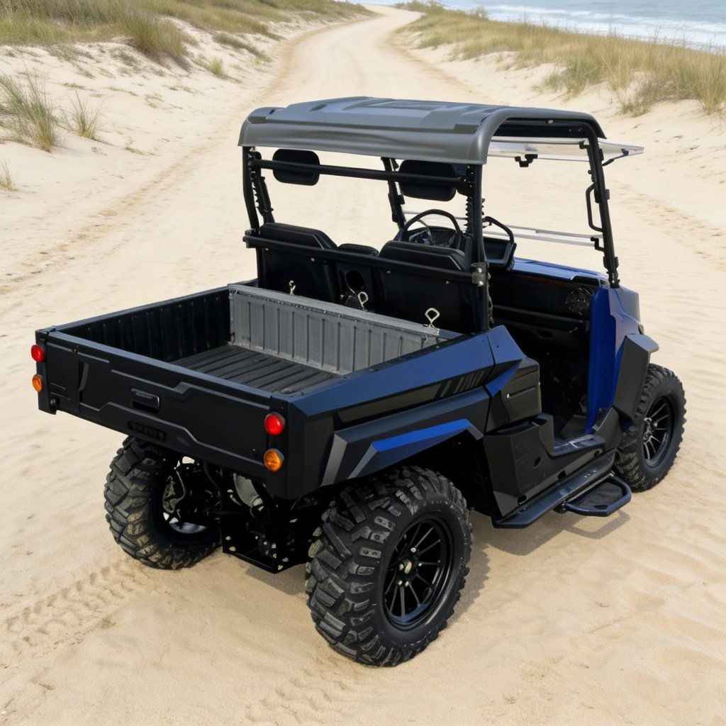 Elektrik UTV 4WD untuk Tayar 14 Inci Tayar 73.6V 20KW Kuasa Puncak