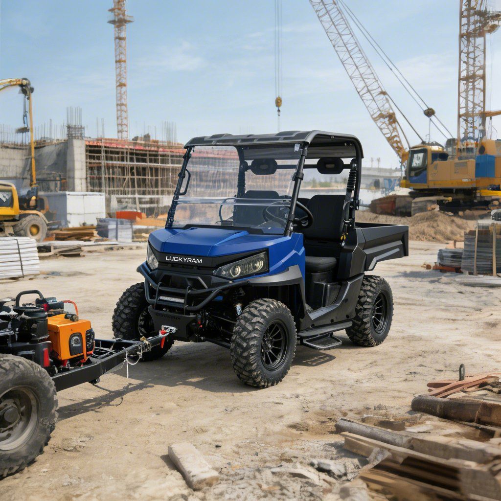Ranch Work UTV 4WD 10KW AC Motor 670kg Memuatkan 1000kg Tunda
